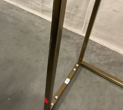 Open Box: Delaney Marble Console Table (36&quot;) - Brass