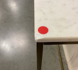 Open Box: Delaney Marble Console Table (36&quot;) - Brass