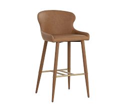 Paysen Faux Leather Barstool