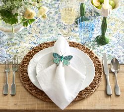 Beaded Butterfly Napkin Rings - Set of 4