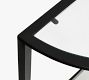 Tanner Demilune Glass Grand Console Table (56")