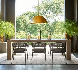 Rockport Metal Rectangular Outdoor Dining Table (76&quot;-96&quot;)