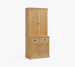 Aubrey Narrow Storage Shelf with Cabinet (36&quot;)&#8203;