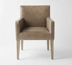 Classic Leather Dining Armchair