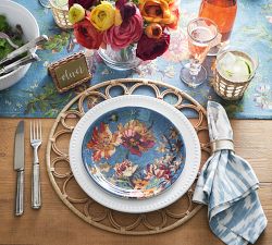 Meadow Floral Stoneware Salad Plates - Set of 4