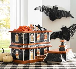 Haunted House Lidded Candy Bowl