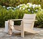 Indio Eucalyptus Modern Outdoor Adirondack Chair