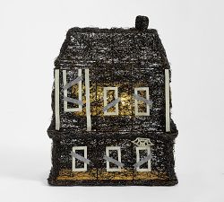 Lit Rattan Haunted House
