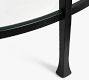 Tanner Demilune Glass Grand Console Table (56")