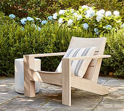 Open Box: Indio Eucalyptus Modern Outdoor Adirondack Chair