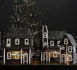 Lit Rattan Haunted House