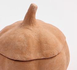 Artisan Terracotta Pumpkin Candle - Pumpkin &amp; Amber