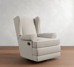 PB Wingback Manual &amp; Power Swivel Glider Recliner