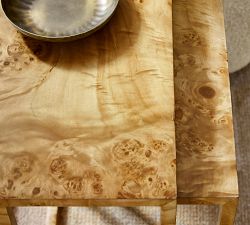 Burl Wood Nesting Tables