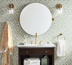 Cooper Ribbed Glass Sconce (9")