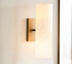 Frances Alabaster Tube Sconce (13")