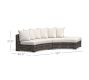 Huntington Wicker Rounded Outdoor Sectional (137&quot;)