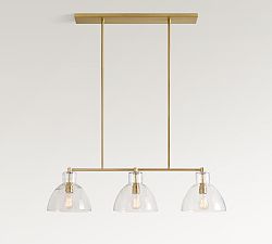 Bridget Recycled Glass Linear Chandelier (42&quot;)