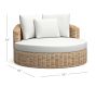 Huntington Wicker Round Swivel Outdoor Daybed