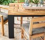 Malibu Metal &amp; Teak Outdoor Dining Table (80")
