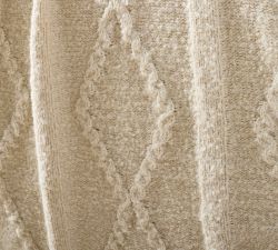 Diamond Cable Knit Throw