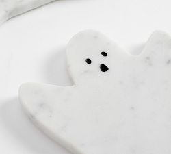 Figural Ghost Marble Coasters - Set of 4