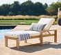 Malibu Teak Outdoor Single Chaise Lounge