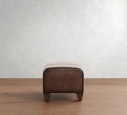 Manhattan Leather Ottoman