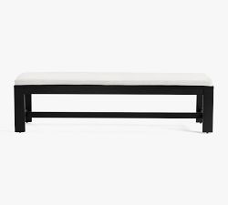Malibu Metal Large Outdoor Dining Bench (76")