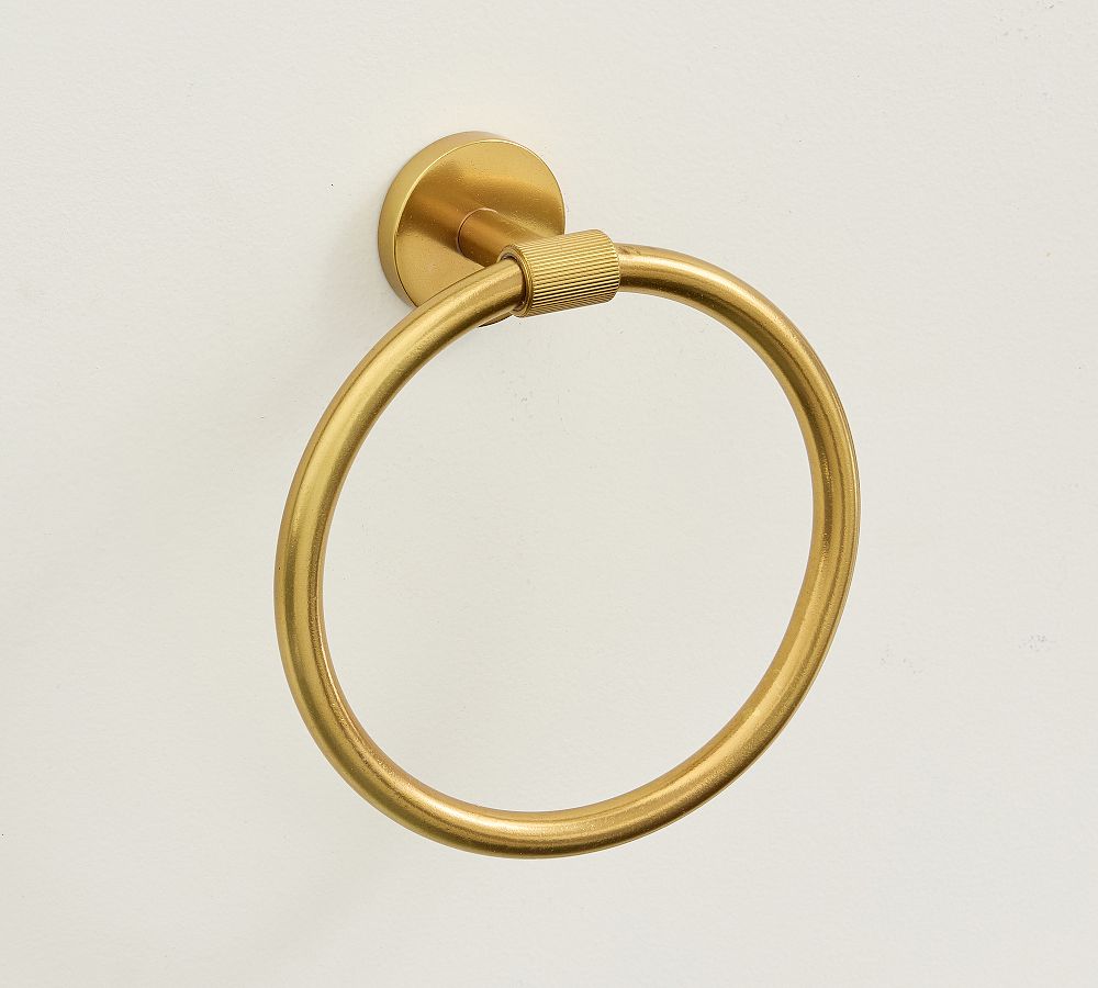 Hudson Towel Ring - Vintage Brass