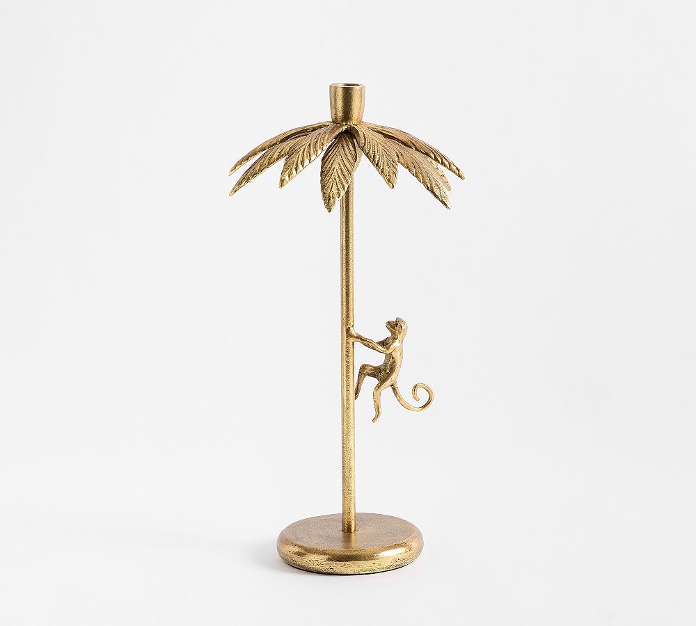 Cynthia Rowley Brass Monkey Candle Holder - Medium