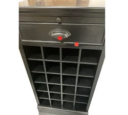 Open Box: Modular Bar Collection, Wine Grid Base - Black