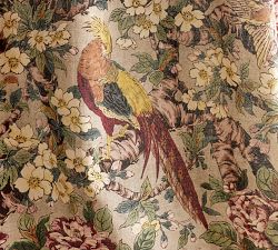 Pheasant Floral Blackout Curtain