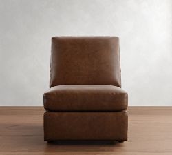 Build Your Own Turner Roll Arm Leather Power Reclining Sectional