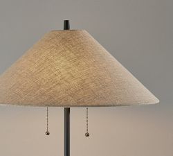 Patton Wood &amp; Metal Floor Lamp (62")