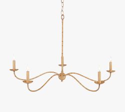 Samson Rattan Chandelier (34")