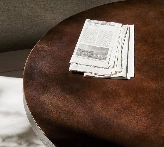 Pottery Barn Marsh Iron Coffee Table - Thumbnail 3