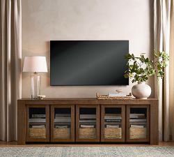 Rockport Glass Door Media Console (94&quot;)