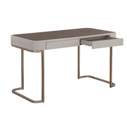 Blade Faux Leather Writing Desk (54")
