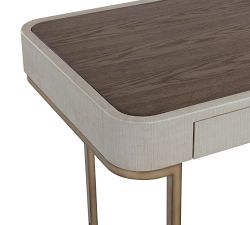 Blade Faux Leather Writing Desk (54")