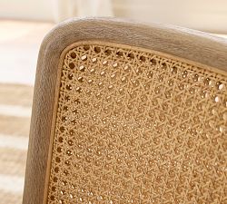 Elliot Upholstered Cane Desk Chair