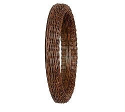 Hand-Braided Roseau Rattan Round Mirror