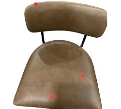 Open Box: Maison Leather Counter Stool (24&quot;H) - Statesville Toffee, Antique Bronze Finish