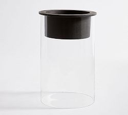 Open Box: Austin Reversible Hurricane Candle Holder, Large 12.25&quot;H - Bronze