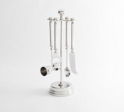 Open Box: Heritage Silver 4-Piece Bar Tool Set