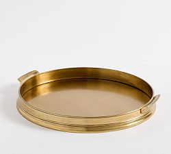 Open Box: Daphne Tray, 20" Round - Brass