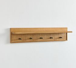 Channing Row of Hooks With Shelf (36")