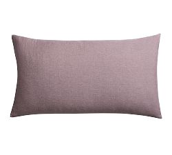 Open Box: Classic Belgian Flax Linen Knife Edge Sham, King, Set of 2 - Fig