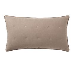 Open Box: Belgian Flax Linen Comforter Sham, King, Set of 2 - Mocha