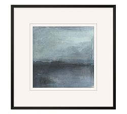 Open Box: Blue Moors Framed Paper Prints, Print #1, 18" x 18" - Blue